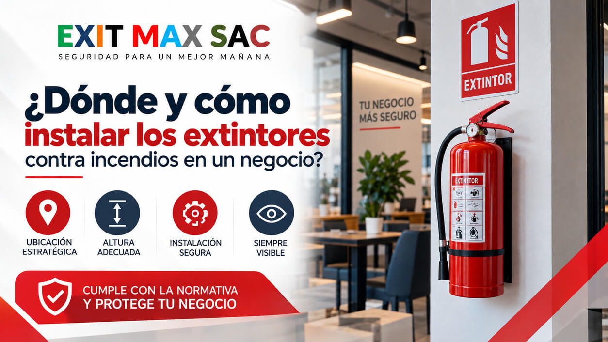 ¿Dónde y cómo instalar los extintores contra incendios en un negocio?