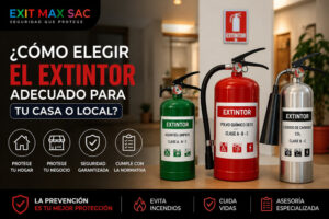 ¿Cómo elegir el extintor adecuado para tu casa o local?