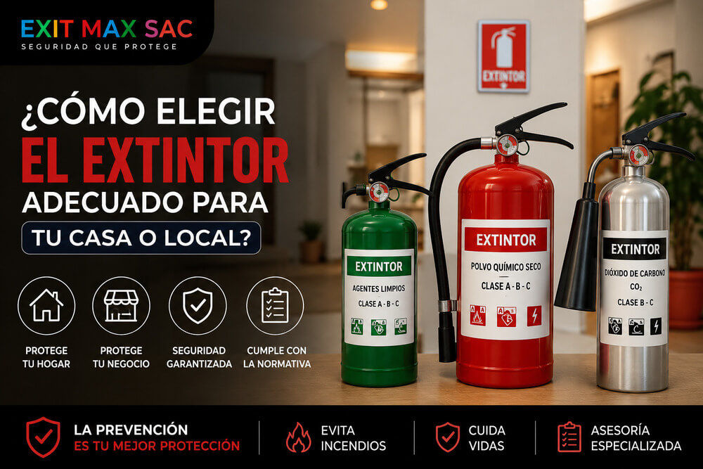 ¿Cómo elegir el extintor adecuado para tu casa o local?