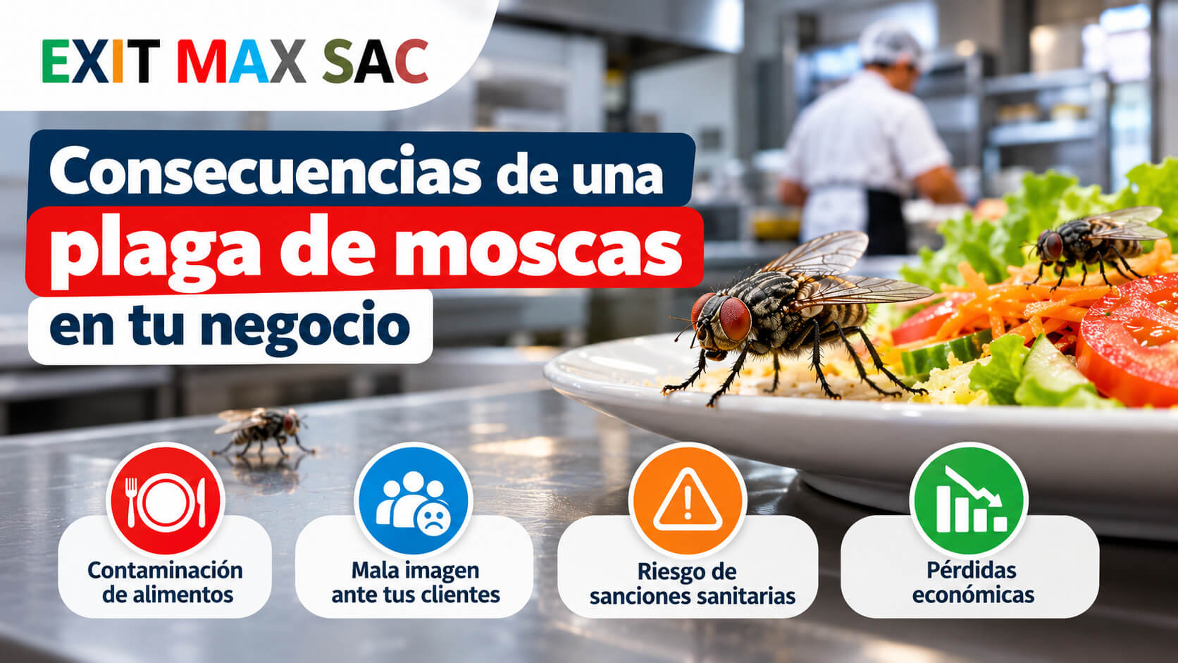 Consecuencias de una plaga de moscas en tu negocio
