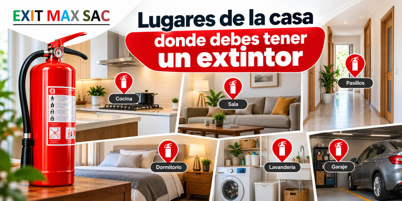 Lugares de la casa donde debes tener un extintor