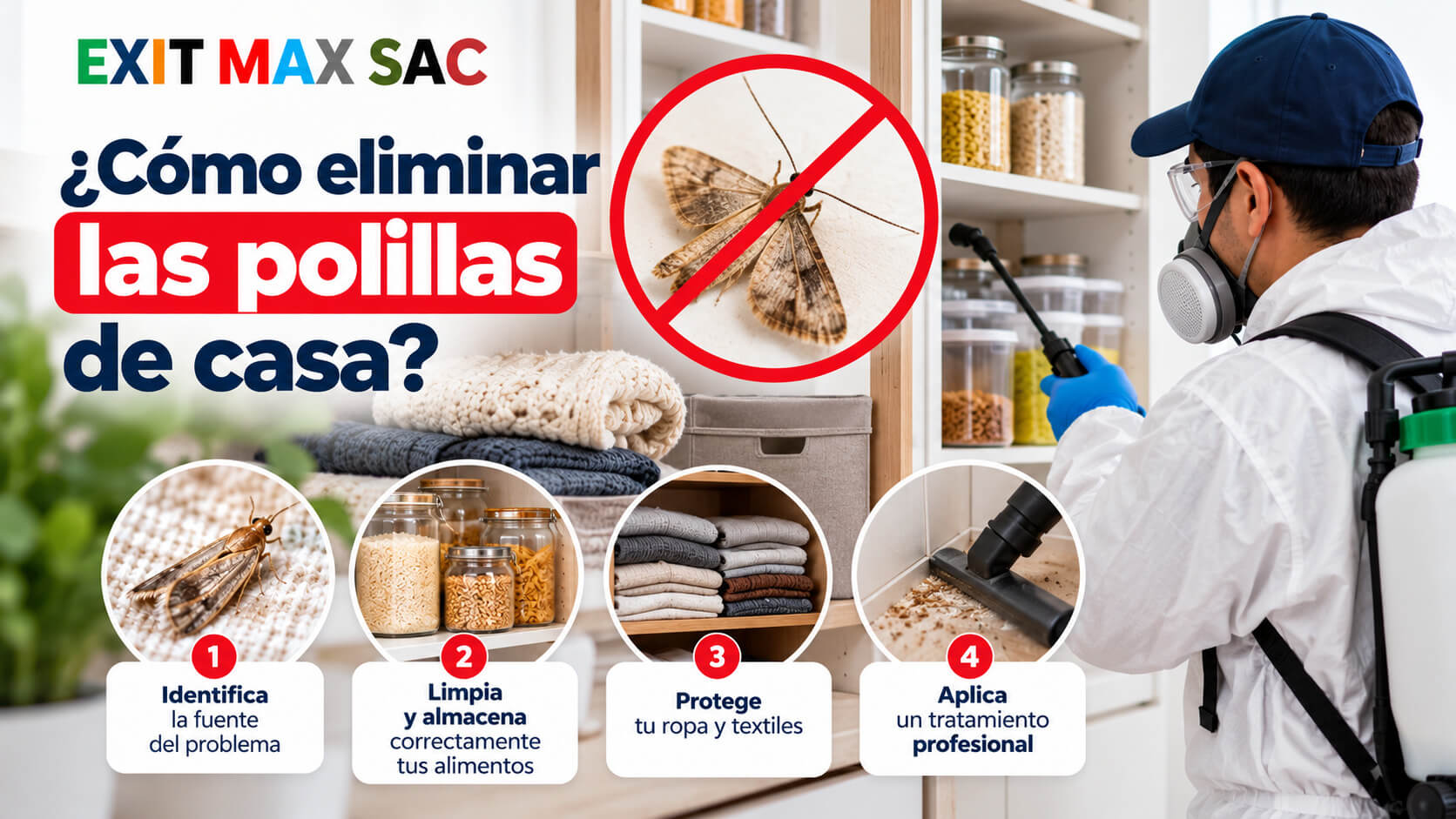 ¿Cómo eliminar las polillas de casa?