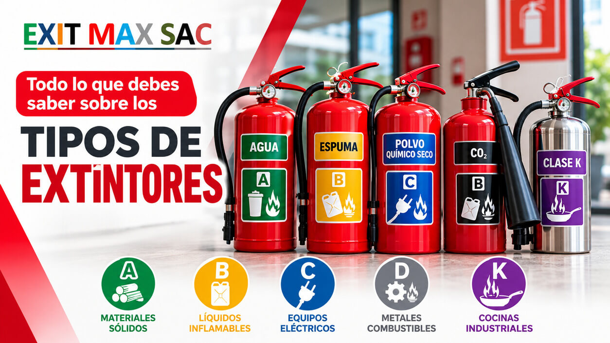 Todo lo que debes saber sobre los tipos de extintores