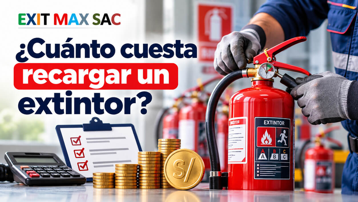 ¿Cuánto cuesta recargar un extintor?
