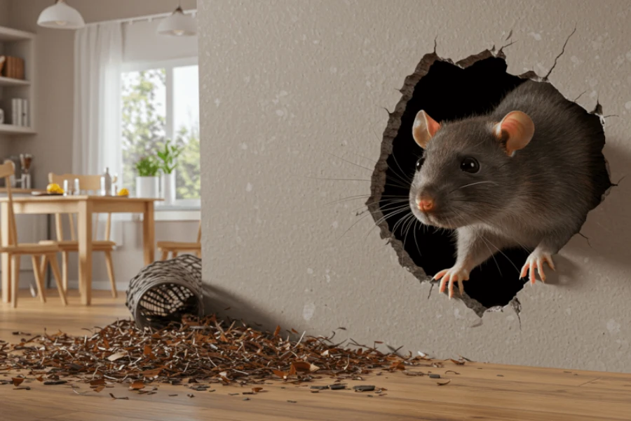 fumigación de ratas