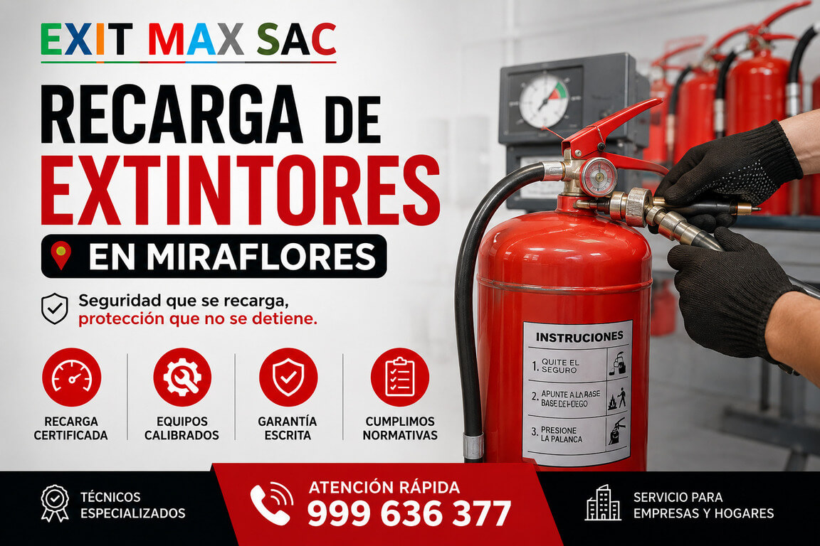 Recarga de Extintores en Miraflores