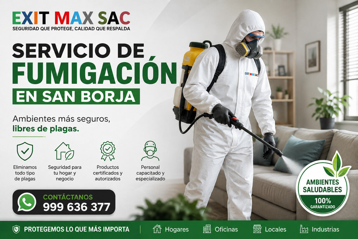 Servicio de Fumigación en San Borja