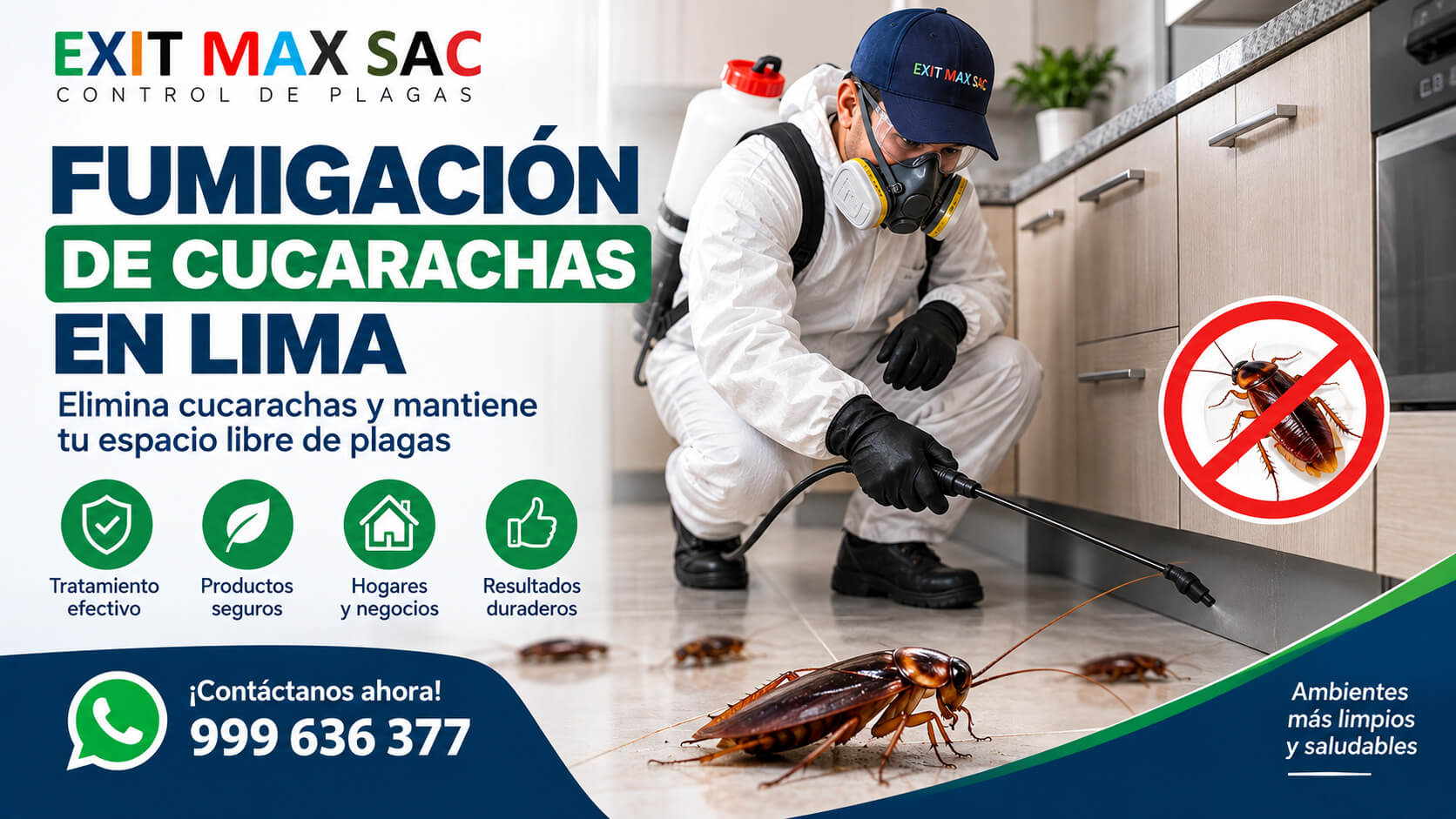 Fumigación de Cucarachas en Lima