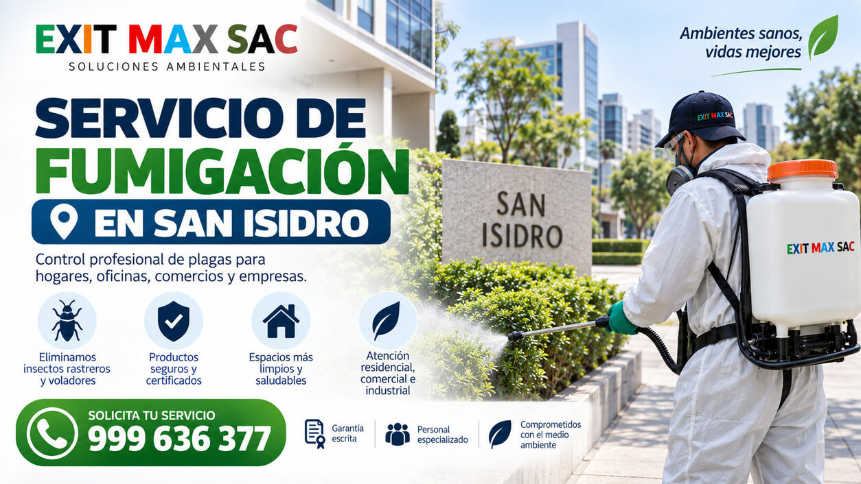 Servicio de Fumigación en San Isidro